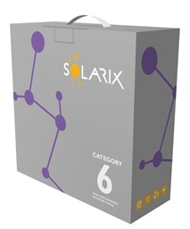 Instalační kabel Solarix CAT6 UTP LSOH Dca-s2,d2,a1 100m box SXKD-6-UTP-LSOH