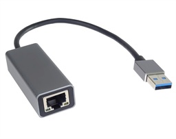 PremiumCord adaptér USB3.0 -> LAN RJ45 ETHERNET 10 100 1000 MBIT Aluminium