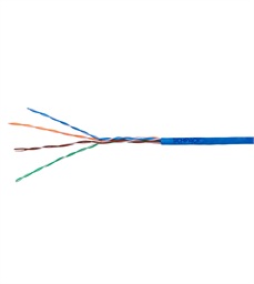 Kabel U UTP Cat5e AWG24 PVC Eca modrý 305m
