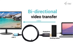 i-tec USB-C DisplayPort Bi-Directional Cable Adapter 8K 30Hz 150cm
