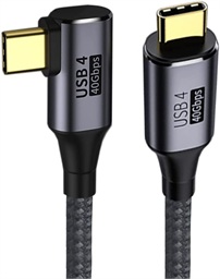 PremiumCord USB4 Gen 3x2 40Gbps 8K@60Hz 240W,Thunderbolt,1,2m zahnutý
