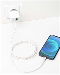 ER POWER kabel USB-C C 5A (100W) 200cm bílý