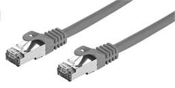 Kabel C-TECH patchcord Cat7, S FTP, šedý, 15m