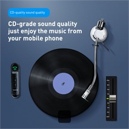 Baseus bluetoooth audio adaptér Qiyin černý
