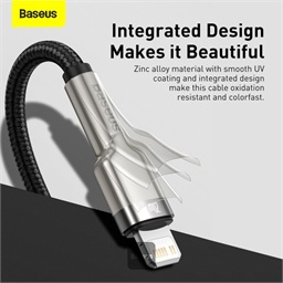 Baseus datový kabel Cafule USB-C Lightning 1m PD 20W černý