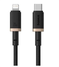 Baseus Rychlonabíjecí kabel Dura USB Lightning 1m 20W černo zlatý