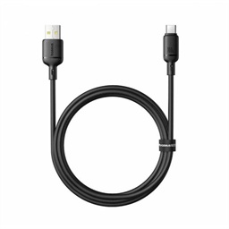 Baseus Rychlonabíjecí kabel Silky USB USB-C 1m 100W černý