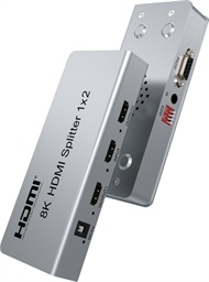 PremiumCord HDMI 2.1 splitter 1-2 porty