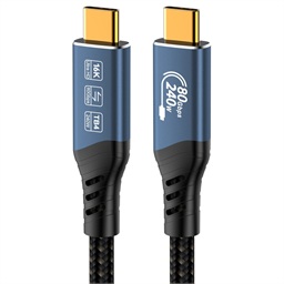 PremiumCord USB4™ Version2.0 80Gbps 16K@60Hz 240W Thunderbolt 3 a 4 kabel 0,8m