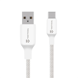 Tactical Stitch Thread Cable USB-A USB-C 1m White