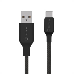 Tactical Stitch Thread Cable USB-A USB-C 2m Black