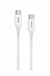 TPU KABEL USB-C USB-C 1,5M, 5A, 100W BÍLÝ