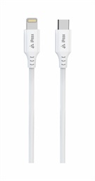TPU KABEL USB-C   LIGHTNING 1M, USB 2.0 BÍLÝ