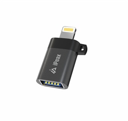 ADAPTÉR OTG LIGHTNING USB-A (samice) ČERNÝ