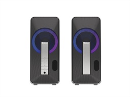 Genesis herní reproduktory HELIUM 100 RGB Stereo 10W Černá-stříbrná