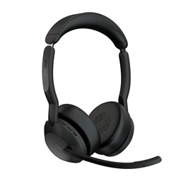 Jabra Evolve2 55 Stereo ANC USB-C BT-USB Bezdrát MS Stand Černá