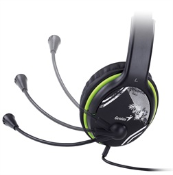 GENIUS HS-400A headset green + redukce