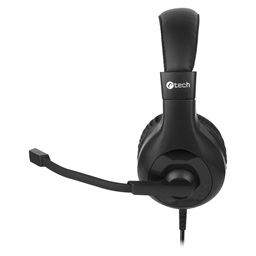 Sluchátka k PC C-TECH MHS-05U, USB černá